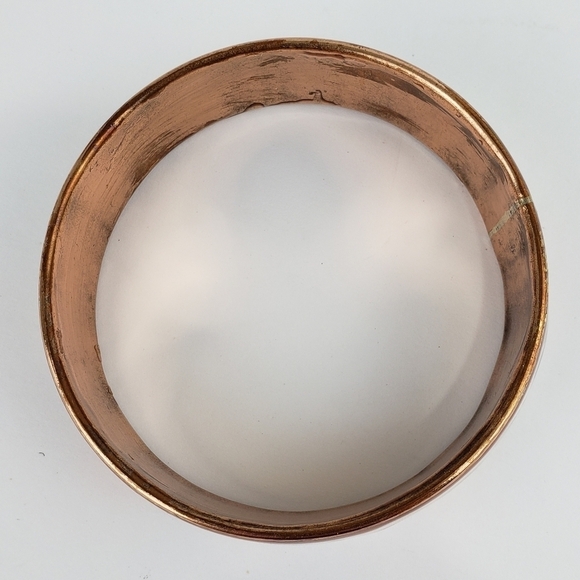 COPPER Handmade Bangle Statement Bracelet Butterfly Floral Bracelet - Picture 9 of 12